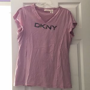 DKNY light pink vneck